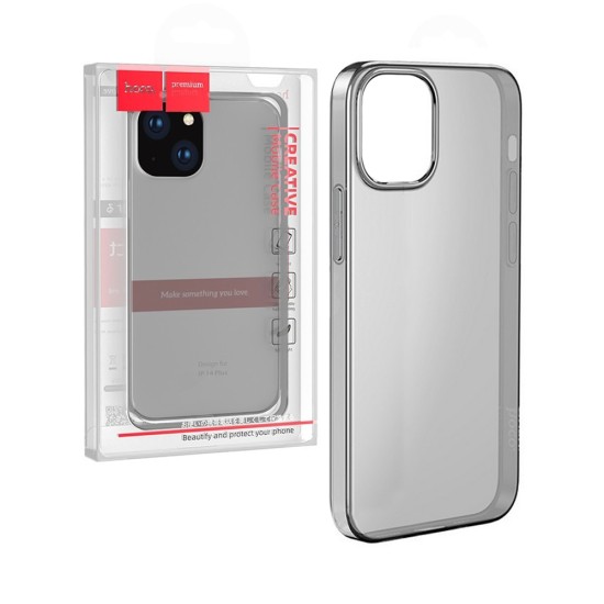 Hoco TPU Light Series case for Apple iPhone 14 Plus Transparent Black